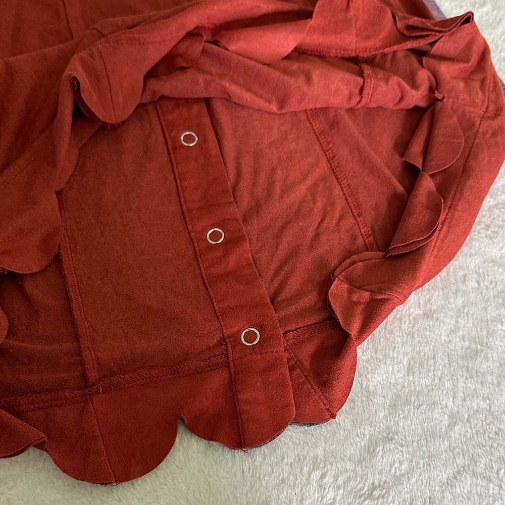 Altar’d State Button-Front Scallop Hem Skirt - Picture 7 of 7